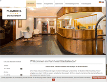 Tablet Screenshot of parkhotel-stadtallendorf.de